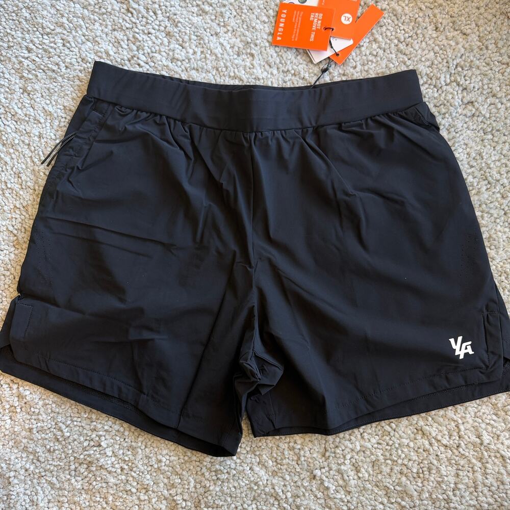 Men's YoungLA (SoldOut)1018  CoreTrainingShorts XL NWT, Black